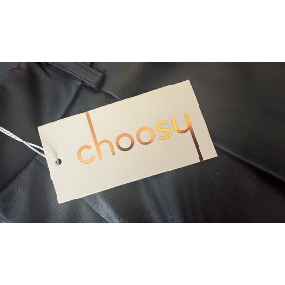 2/$30 NWT Choosy Size 4 Black Faux Leather Shorts Womens - Picture 11 of 16